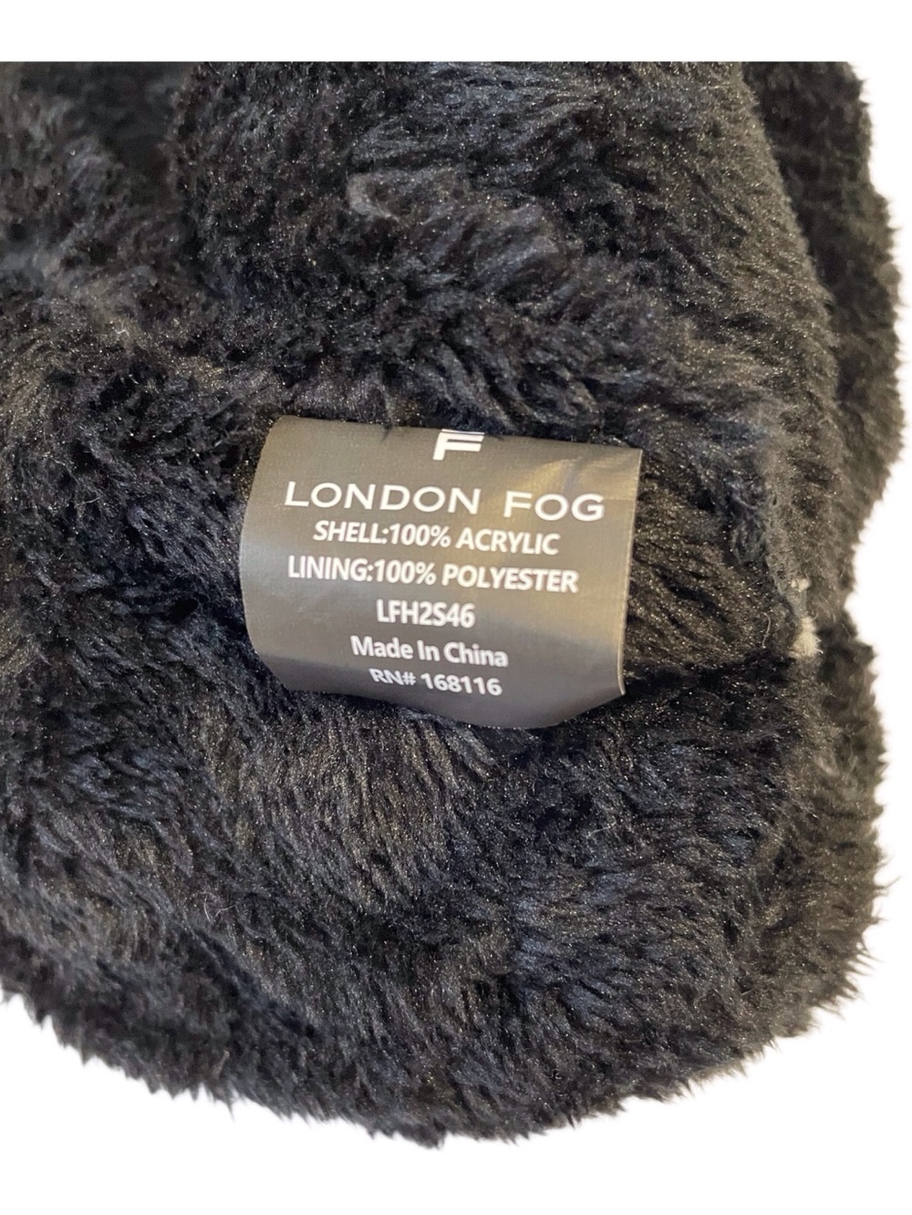 London Fog Girls Black &White Checkered Hat and Gloves, OS - Picture 5 of 5